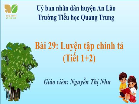 Bài giảng Tiếng Việt 1 (Kết nối tri thức) - Bài 29: Luyện tập chính tả (Tiết 1+2) - Nguyễn Thị Như