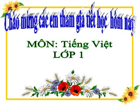 Bài giảng Tiếng Việt 1 (Kết nối tri thức) - Bài 57: Anh, ênh, inh - Cao Thị Mỹ Hương