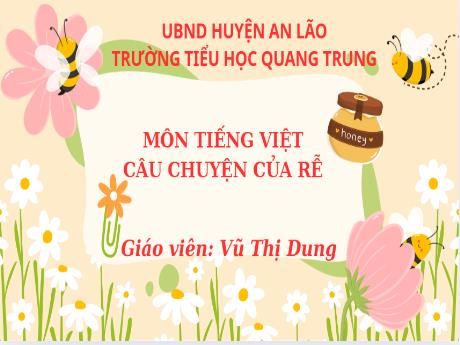 Bài giảng Tiếng Việt 1 (Kết nối tri thức) - Bài: Câu chuyện của rễ - Vũ Thị Dung