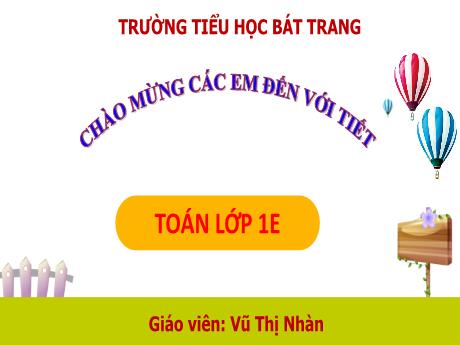 Bài giảng Toán 1 (Kết nối tri thức) - Bài 34: Xem giờ đúng trên đồng hồ (Tiết 1) - Vũ Thị Nhàn