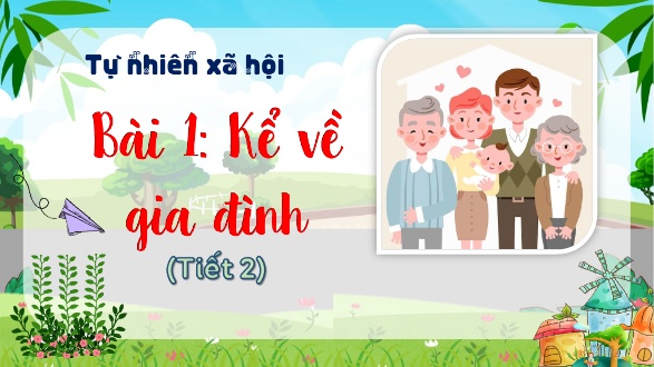 Bài giảng Tự nhiên xã hội 1 (Kết nối tri thức) - Bài 1: Kể về gia đình (Tiết 2) - Trường Tiểu học An Tiến