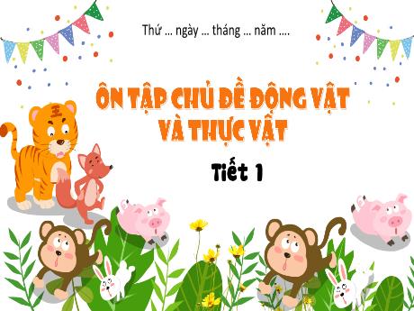 Bài giảng Tự nhiên xã hội 1 (Kết nối tri thức) - Bài 19: Ôn tập chủ đề động vật và thực vật (Tiết 1) - Trường Tiểu học Bát Tràng
