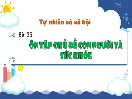 Bài giảng Tự nhiên xã hội 1 (Kết nối tri thức) - Bài 25: Ôn tập chủ đề con người và sức khỏe - Trường Tiểu học Bát Tràng